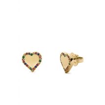 Kate Spade New York Gold Take Heart Crystal Stud Earrings - Gold