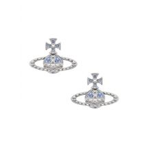 Vivienne Westwood Silver Light Sapphire Mayfair Bas Relief Earrings - Silver