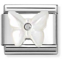 Nomination Butterfly Mother Of Pearl Charm