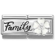 Nomination Family With Flower Double Charm