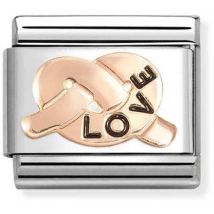 Nomination Rose Gold Love Knot Charm
