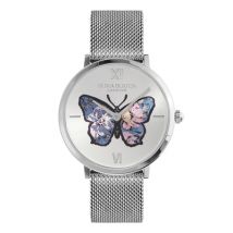 Olivia Burton Signature Butterfly Stainless Steel Mesh Watch