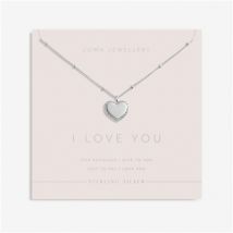 Joma Sterling Silver I Love you Heart Necklace - 46cm