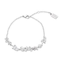 August Woods Silver Elegant Crystal Bracelet - Silver