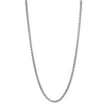 Over & Over Silver Stainless Steel Belcher Chain Necklace - Silver