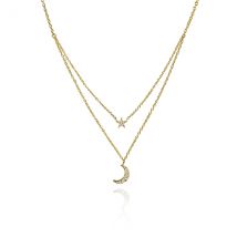 Seek + Find Shine Interstellar Gold Layered Necklace - Gold