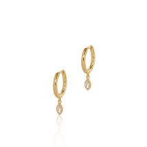 Seek + Find Wonder Gold Drop Earrings - Gold