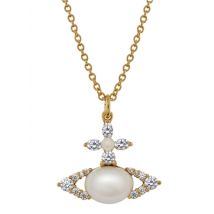Vivienne Westwood Gold Pearl Ada Orb Necklace - 44cm