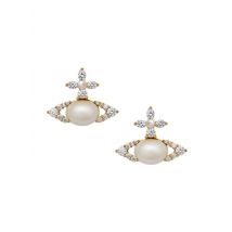 Vivienne Westwood Gold Pearl Ada Stud Earrings - Gold