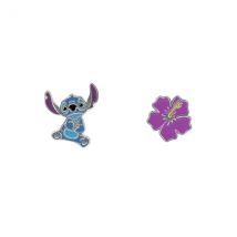 Disney Lilo and Stitch Flower Studs - Silver