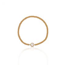 Seek + Find Calm Gold Beaded Bracelet - Gold