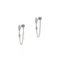 Seek + Find Light Wonder Silver Link Earrings - Silver