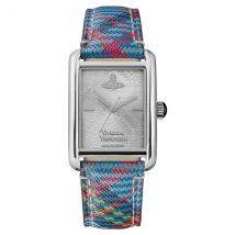 Vivienne Westwood Silver Shacklewell Tartan Strap Watch - Silver