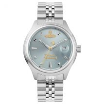 Vivienne Westwood Silver Little Camberwell Blue Round Watch - Silver
