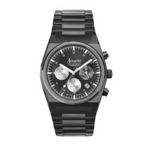 Accurist Men's Origin Chronograph Black Case Watch - Black