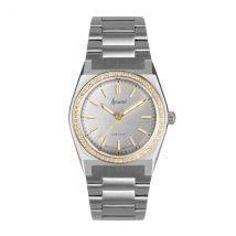 Accurist Women's Two Tone Silver Dial Watch - Silver