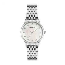 Accurist Women's Dress Diamond Silver and Mother of Pearl Watch - Silver