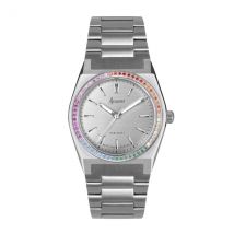 Accurist Women's Origin Rainbow Stone Set Silver Watch - Silver