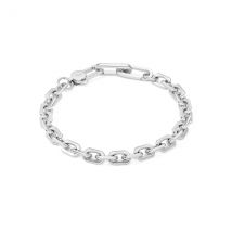 Coeur De Lion Men's Silver Stainless Steel Chain Bracelet - Silver