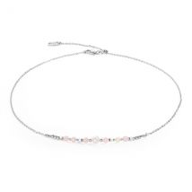 Coeur De Lion Silver Pale Pink Pearl Bead Necklace - Silver