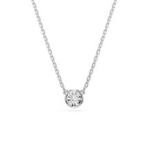 Swarovski Imber Rhodium Plated Round Cut Crystal Necklace