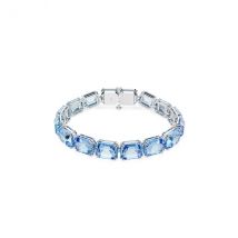 Swarovski Millenia Rhodium Plated Blue Octagon Cut Crystal Bracelet