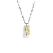 Boss Devon Two Tone Tag Necklace