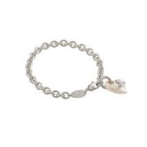 Vivienne Westwood Silver Florentia Pearl Heart Bracelet - Silver