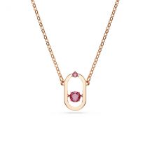 Swarovski Oval Rose Gold UNA Pendant Necklace