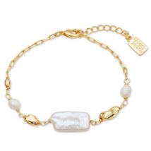 August Woods Gold Pearl Teardrop Bracelet - Gold