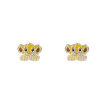 Disney Simba Enamel Stud Earrings - Silver