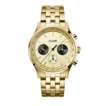 CLUSE Gold Antheor Black Dial Multifunction Watch - Gold