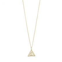 Pilgrim Gold Focus Eye Recycled Necklace - Gold