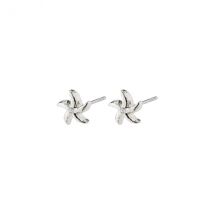 Pilgrim Silver Oakley Recycled Starfish Stud Earrings - Silver