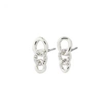 Pilgrim Silver Wrenley Links Stud Earrings - Silver