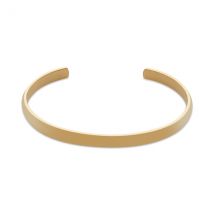 Over & Over Gold Plain Stainless Steel Bangle - Gold