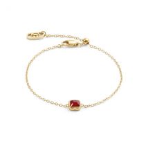 Coeur De Lion Gold Red Agate Bracelet - Gold