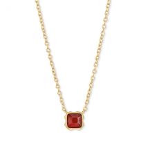 Coeur De Lion Gold Red Agate Necklace - Gold
