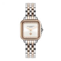 Olivia Burton Grosvenor North Star Silver Rose-Gold Watch