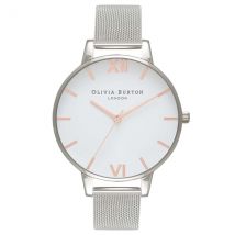 Olivia Burton Rose Gold & Silver Mesh Watch