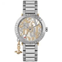 Vivienne Westwood Silver Logo Monogram Orb Bracelet Watch - Silver
