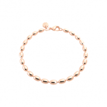 Rebecca Rose Gold Oval Bracelet - Rose Gold