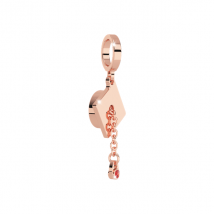 Rebecca Rose Gold Grad Hat Charm - Rose Gold