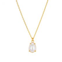 August Woods Gold Pear Shaped Pearl Necklace - Gold