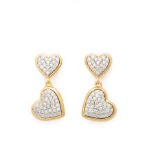 Kate Spade New York Gold Pavé All My Heart Drop Earrings - Gold