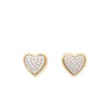 Kate Spade New York Gold Pavé All My Heart Stud Earrings - Gold