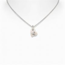 Vivienne Westwood Silver Florentia Pearl Heart Necklace