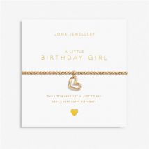 Joma Gold A Little Birthday Girl Heart Bracelet - Gold