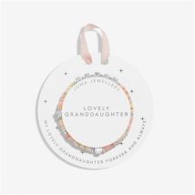 Joma Pink Cubes Lovely Granddaughter Kids Bracelet - Silver