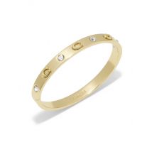 Coach Gold Boxed C Logo Hinged Bangle - Gold